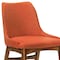 Armen Living Azalea Orange Fabric and Walnut Wood Dining Side Chairs, PK2 LCAZSIWAOR - alternate 7